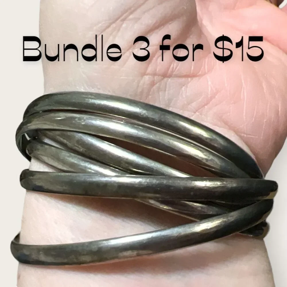 Bundle Sale 3 for $15 |  Linked Bracelet Set of 6 READ